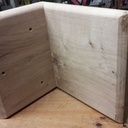 Les 3 trous de fixation