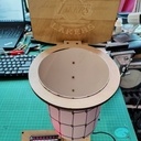 Panneau de basket en bois avec compteur numérique