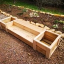 Escalier ou bancs extérieurs pour jardinières