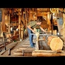 Scierie propulsée a la force du vent