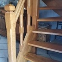 Escalier chêne quart tournant