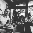 Le petit casse croute avec Olivier, Yoan, Cyril (et son assistant)