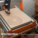 Bol dans un panneau de contreplaqué