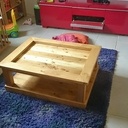 huile de lin crée le aspect rayure