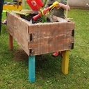 Jardinière bois à monté