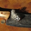 Manche de (gros) couteau en eucalyptus