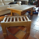 Tabouret et table de salon