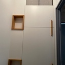 Placard encastré toilettes