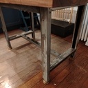 Table à manger plateau noyer