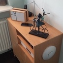 Meuble hi-fi cache-cable