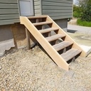 Escalier extérieur 5 marches