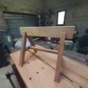 Banc de sciage et tréteaux bas