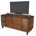 Meuble TV Bois / Métal