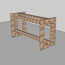 Base para Mesa tampo Blindex e outros