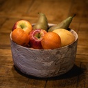 Bols tournés, hêtre et chêne d'amérique