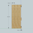 Etagère de couturière sur mesure en bois de palette