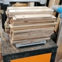 Rangement cuisine en bois de palette