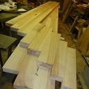 Exemples de collages des limons, colle blanche avec durcisseur.