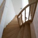 Escalier double quart balancé