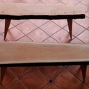 Deux bancs en Acajoux