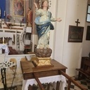 Châsse de procession en châtaignier