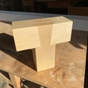 Piétement d’établi cocasse