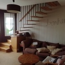 Escalier sans limons apparents