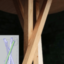 Réflexions géométriques pour table d'appoint