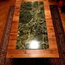 Table salle à manger - Sapin Huilé & Marbre