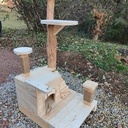 Arbre a chat original en bois