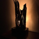 Lampe en écorce fine