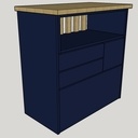 Meuble MDF Laqué et chêne