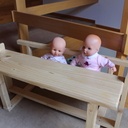 Pupitre d'école pour poupées