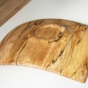 Assiette carrée au tour à bois ?