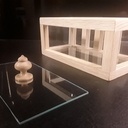 Boîte déco en vers de bois.