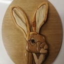 Médaillon en intarsia