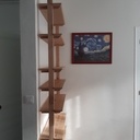 Bibliothèque en hêtre - reconfiguration