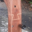 Support bouteille décoratif