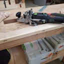 Table de salon, Noyer & Erable