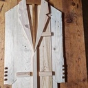 Veste et chemise en bois de palette