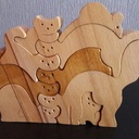 Puzzle en bois massif de hêtre