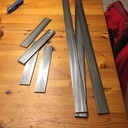 Console acier et chêne