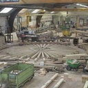 les sablières et les sabots, avec l'enrayure principale au milieu