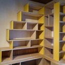 Bibliothèque en châtaigner