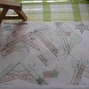 Croix St André sur pietement