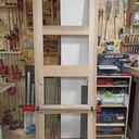 Porte Hêtre et stratifié noir mat