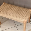 Banc assise tressée corde danoise