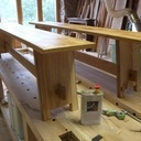 Bancs en frêne et chêne