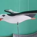 Mobile pour bébé, mouette volante