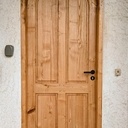 Porte cintrée en châtaignier